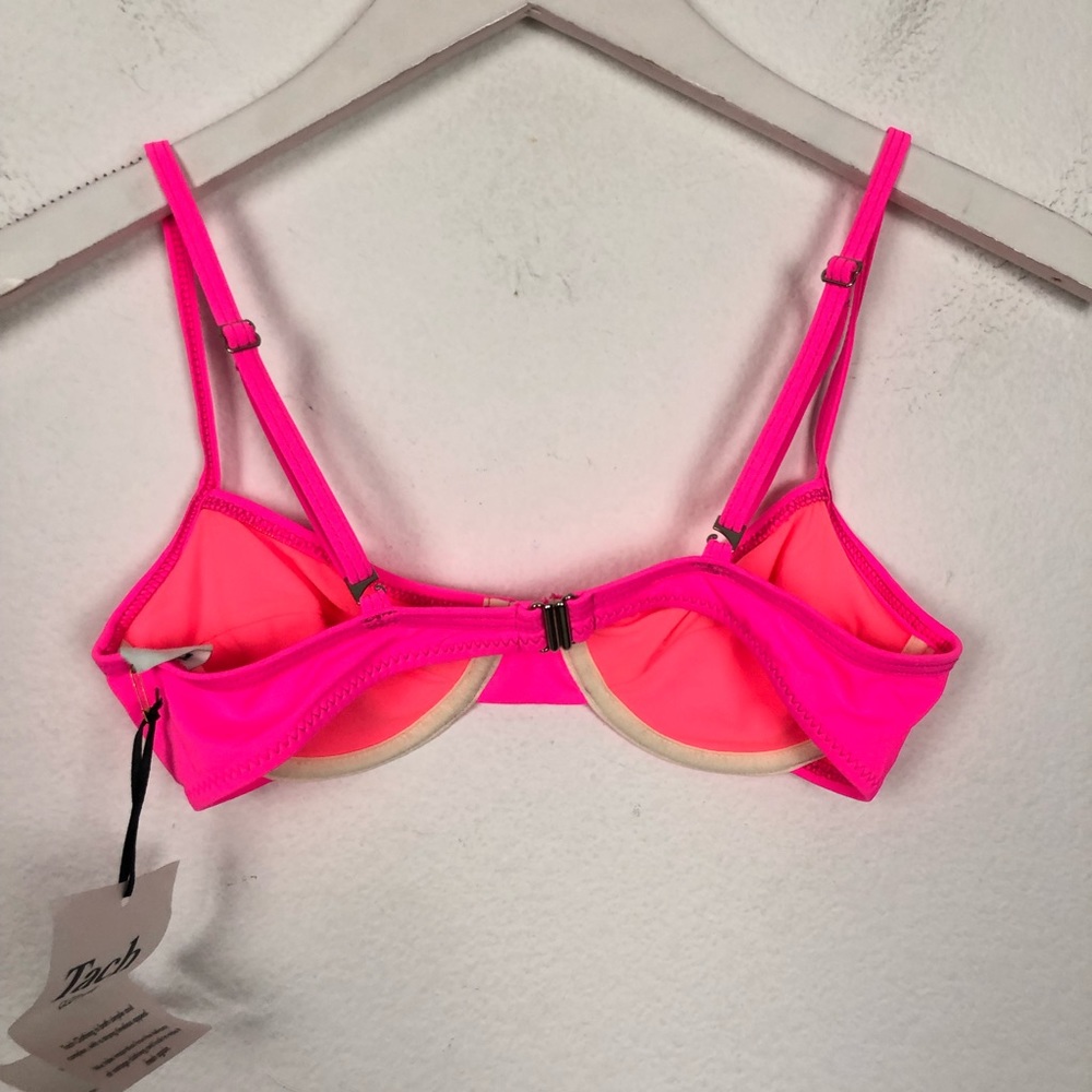 Tach Luna hot pink bikini swim bustier top - Picture 4 of 6